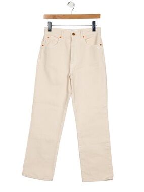 Slverlake Cream Straight-Leg Jeans